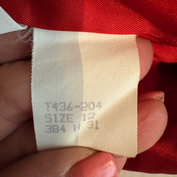 Vtg Pendleton Wool Blazer Size 12 Jacket Capsule Essential Career Staple Red - Picture 5 of 6